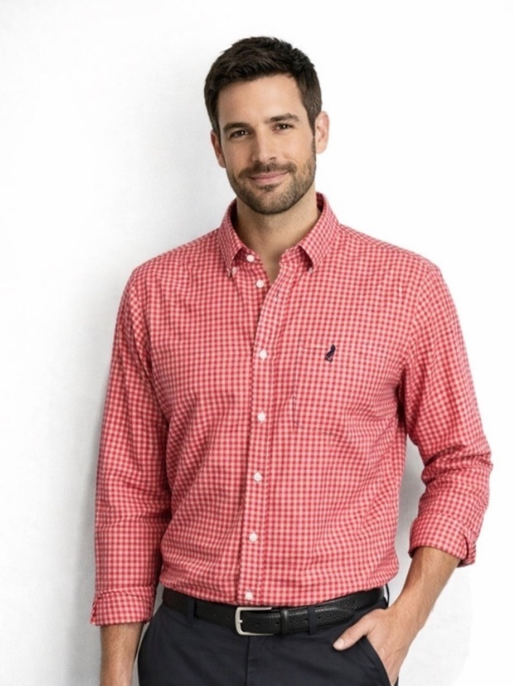 Thomas Pink Jermyn Street Slim Fit Red White Gingham Shirt Men’s M